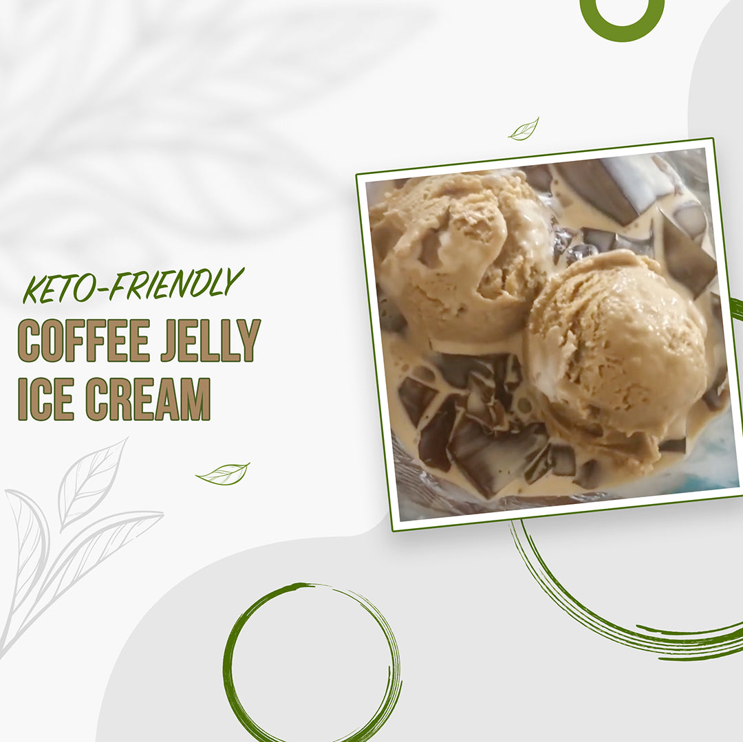Keto Coffee Jelly with Coffee Ice Cream CraftBelly Delights Inc.