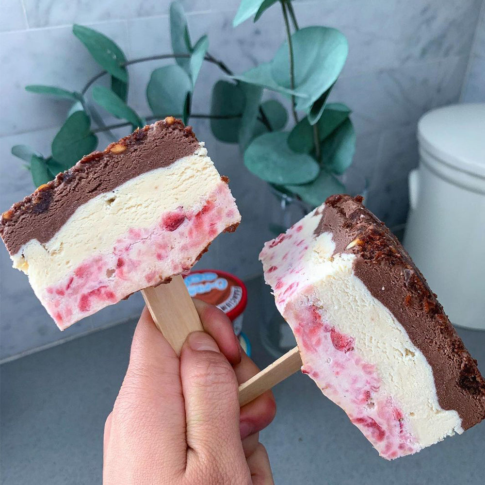 Low Carb Neapolitan Ice Cream Pops 🍦🍭 tasty & creamy