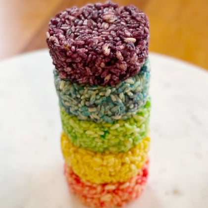 Colorful Rice Crispy Ice Cream Sandwich 🤤 keto-friendly & gluten-free