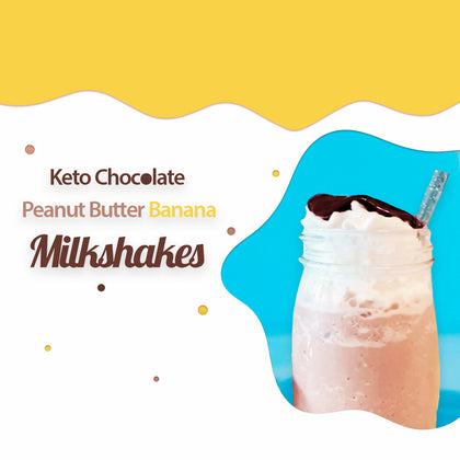 Chocolate Peanut Butter Banana Milkshakes 🍫🍨🥜🍌 keto & low-carb