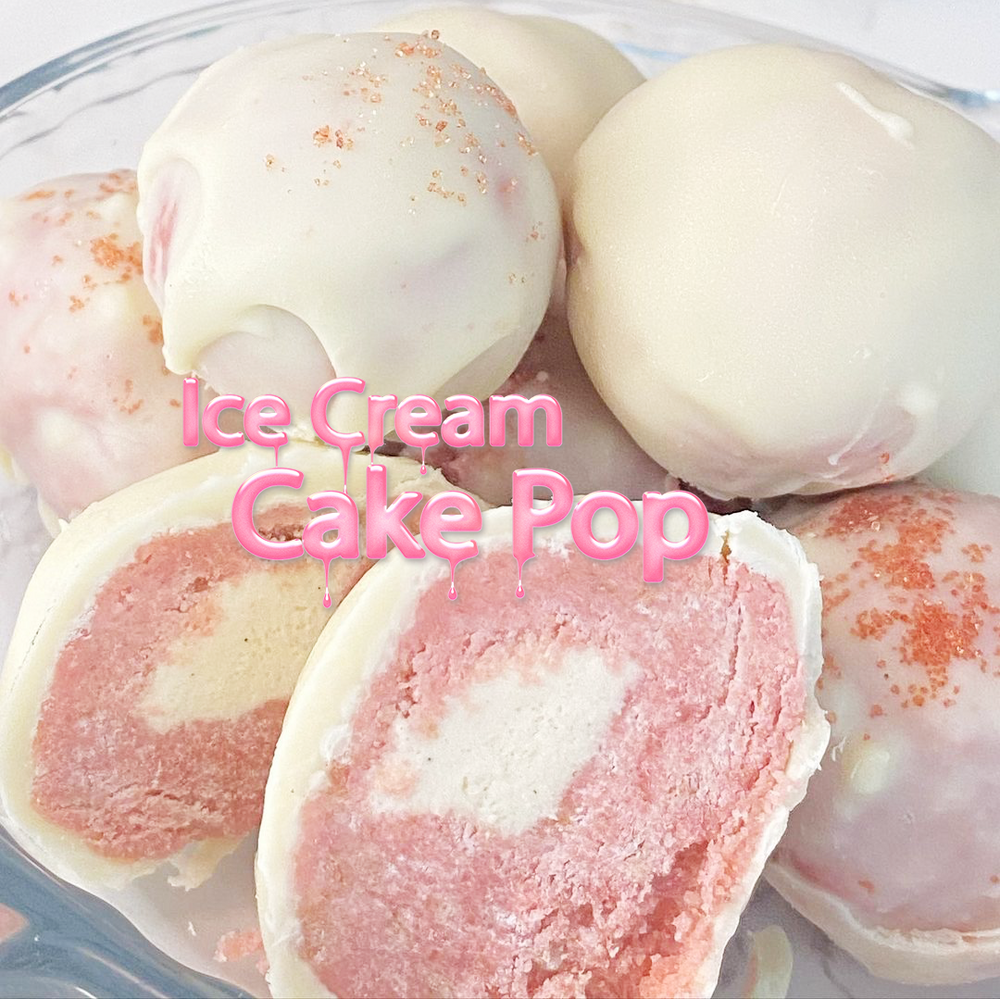 Ice Cream Cake Pops🍡keto & gluten free (with vanilla ice cream)