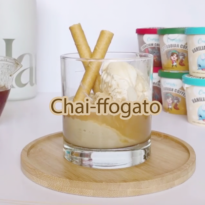 Keto Chai Affogato Recipe🍨no sugar added (inspired by chai latte)