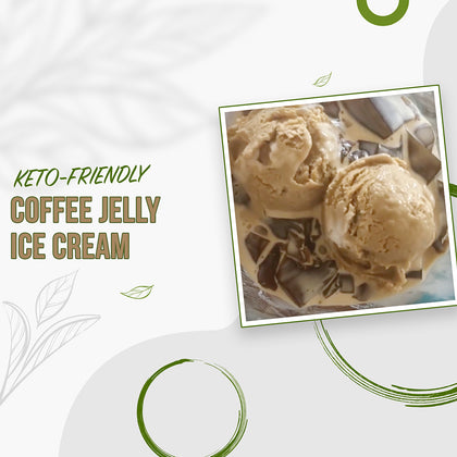 Coffee Jelly with Coffee Ice Cream ☕️🍨🧋keto-friendly & so yummy