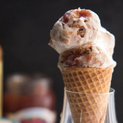 Keto-friendly Peanut Butter & Jelly Ice Cream 🍨🥜🍓🫐